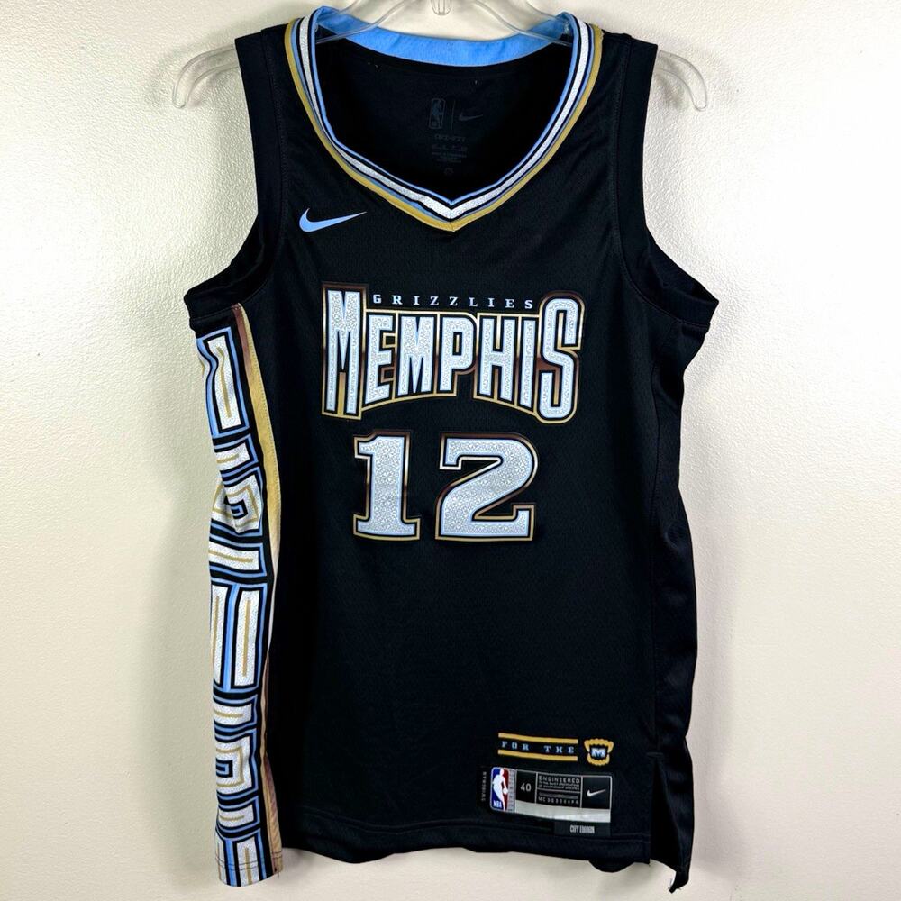 Nike Memphis Grizzlies Ja Morant #12 City Edition Jersey Mens 40 Black